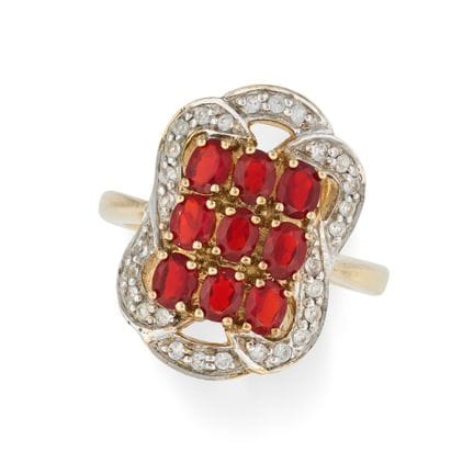 SANS PRIX DE DÉPART - BAGUE EN OR JAUNE 9 carats, 