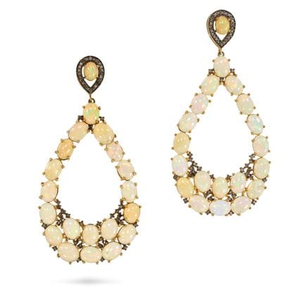 SANS PRIX DE DÉPART - PAIRE DE BOUCLES D'OREILLES 