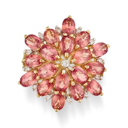 SANS PRIX DE DÉPART - BAGUE À MOTIF FLORAL EN SAPH