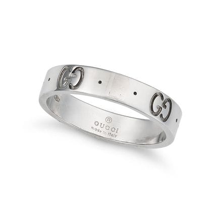 NO RESERVE - GUCCI, A GOLD ICON RING in 18ct white