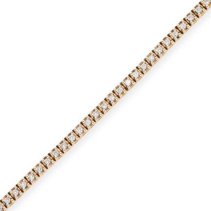 NO RESERVE - A 3.34 CARAT DIAMOND LINE BRACELET in