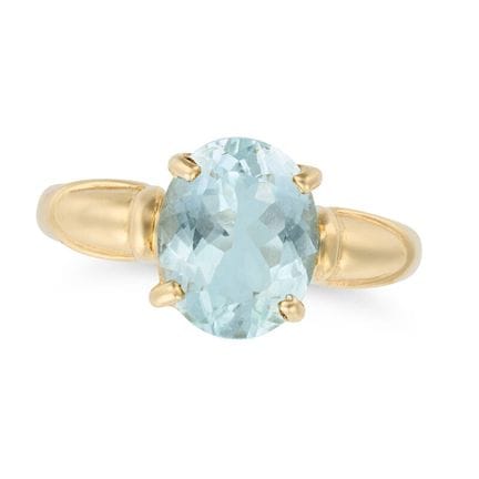 SANS PRIX DE DÉPART - BAGUE EN AQUAMARINE en or ja