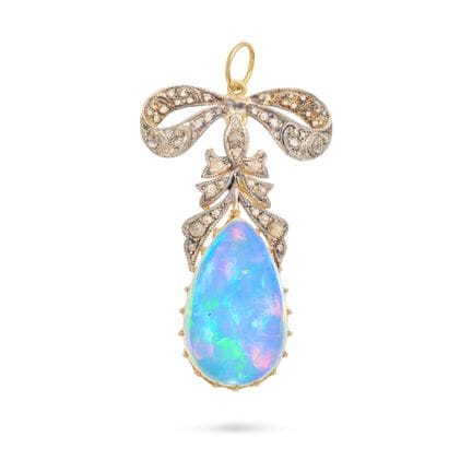 SANS PRIX DE DÉPART - PENDENTIF EN OPALE ET DIAMAN