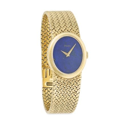 PIAGET, EINE VINTAGE-ARMBANDUHR AUS GOLD UND LAPIS