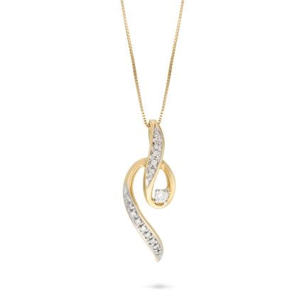 OHNE MINDESTPREIS – EIN DIAMANT-ANHÄNGER MIT KETTE
