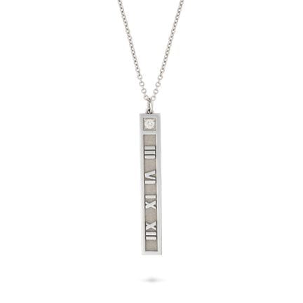TIFFANY &amp; CO., EINE DIAMANT-ATLAS-HÄNGER-HALSK