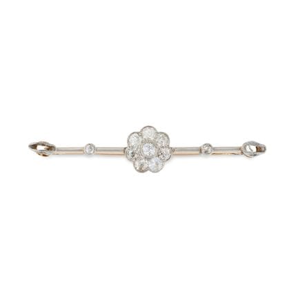 EINE ANTIKE DIAMANT-CLUSTER-BROSCHE, ANFANG DES 20