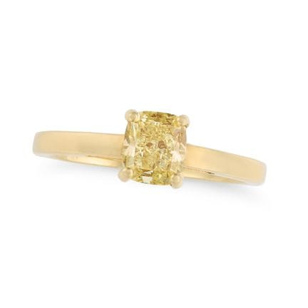 Ein Ring mit einem 1,13 Karat schweren, intern mak