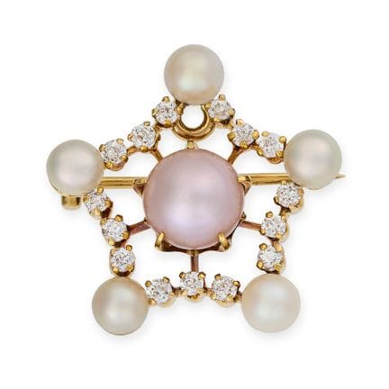 TIFFANY &amp; CO., BROCHE / PENDENTIF RÉTRO EN FOR