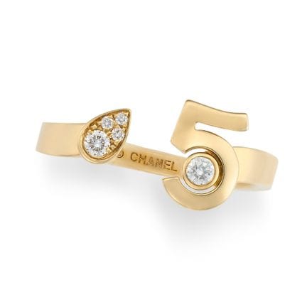 CHANEL, BAGUE « DIAMOND EXTRAIT DE NO5 » en or jau