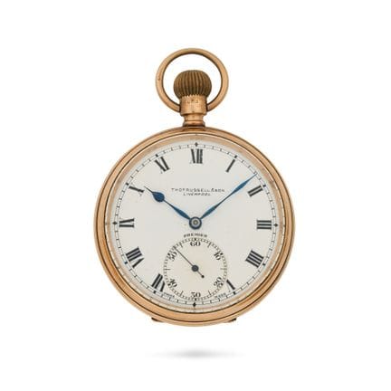 OROLOGIO DA TASCA D'EPOCA in oro giallo a 9 carati