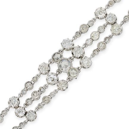 BRACELET ANTIQUE EN DIAMANTS, DÉBUT DU XXe SIÈCLE,