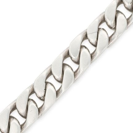BRACELET EN ARGENT DE TYPE « CURB » composé d'une 
