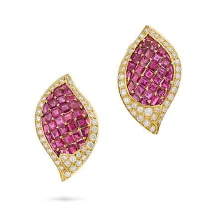 BULGARI, PAIRE DE BOUCLES D'OREILLES VINTAGE RAFFI
