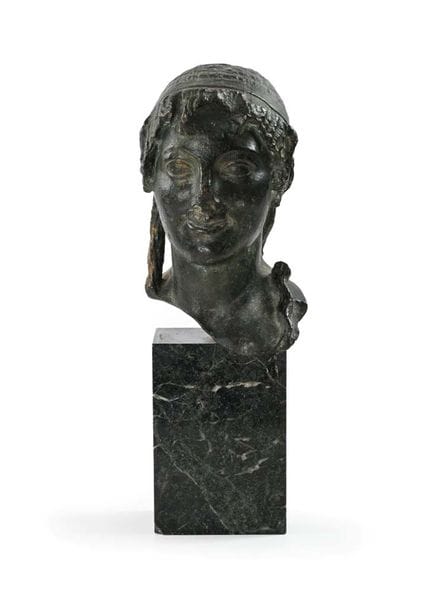 Kopf der Sappho, 19. Jahrhundert
Bronze, 30 x 17 x