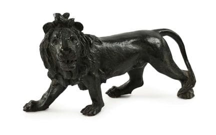 „Roaring Lion in Motion“, 19. Jahrhundert
Gebrannt