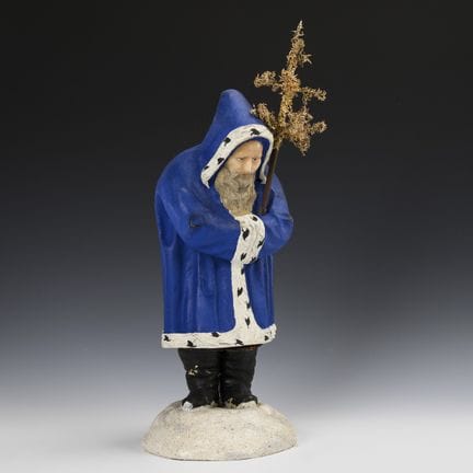 Weihnachtsmann mit Wachsgesicht.  

Wohl um 1880.
