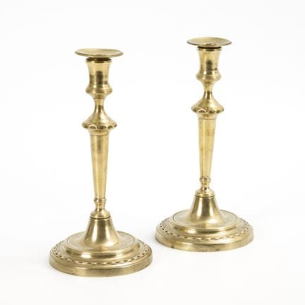 Par de candelabros de estilo Biedermeier.  
 

 18
