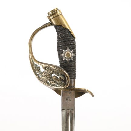 Espada de oficial de infantería prusiana.  

Hoja 