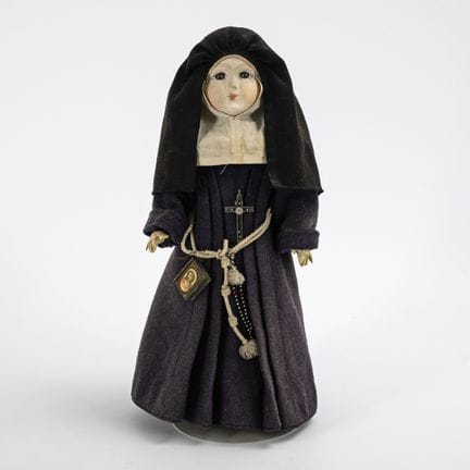 Massepuppe als Nonne.  
 

 Ungemarkt. 1930er Jahr