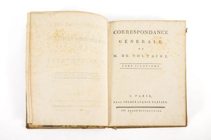 "Correspondance Générale de M. de Voltaire" - Tome