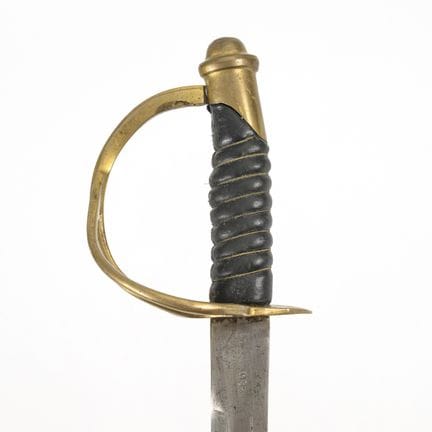 Sable pesado con vaina, M 1822.  

Siglo XIX. Fran