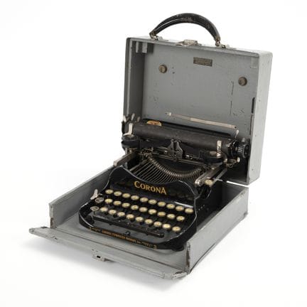 Rara máquina de escribir de viaje «CORONA», modelo