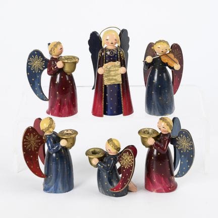 6 Brokatengel. Wendt & Kühn, Grünhainichen.  
 

 
