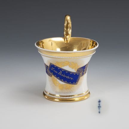 Commemorative cup. KPM Berlin.  
 

 Scepter mark,