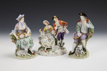 Couple de bergers, berger et bergère. Sitzendorf. 