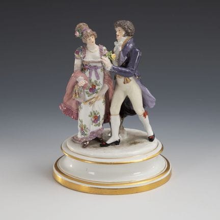 Gruppo di costumi. Meissen.  
 

 Spade con pomell