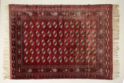 Tapis turkmène « Boukhara en soie ».  
 

 XXe siè