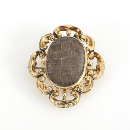 Spätbiedermeier-Wendebrosche.  

 
 

Gelbgold 333