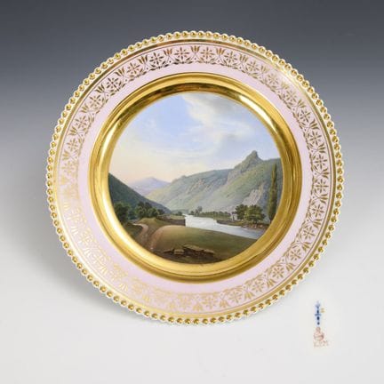 Piatto panoramico in stile Biedermeier “Schwarzbur