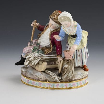 Allegoria dell'inverno. Meissen.  

Spade con pome