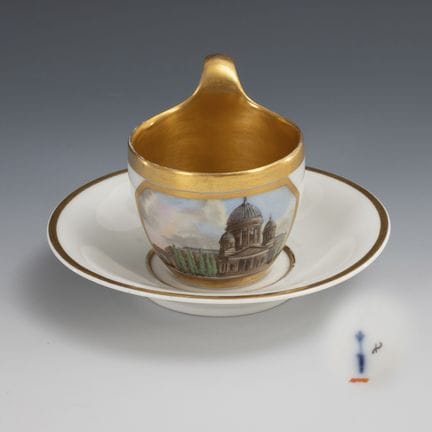 View Cup "The Cathedral in Berlin." KPM Berlin.  
