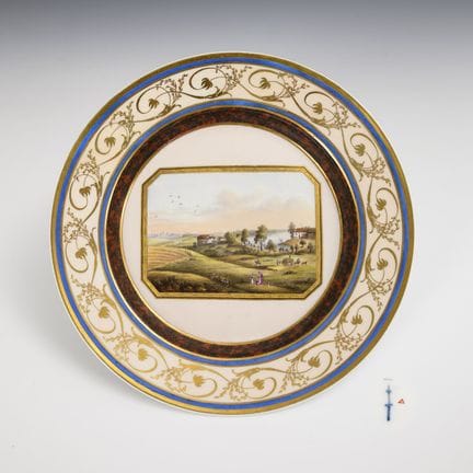 Piatto panoramico in stile Biedermeier “I dintorni