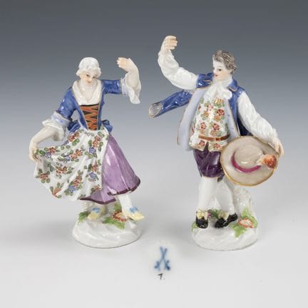 Ballerina e ballerino. Meissen.  

Spade con pomel