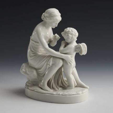 Venus and Cupid.  

Blue mark and incised mark, Fr