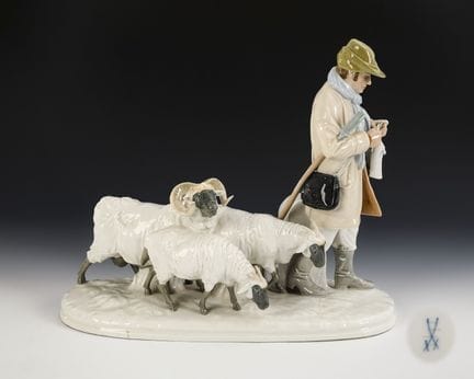 Groupe de bergers. Meissen.  
 

 Marque de la lam