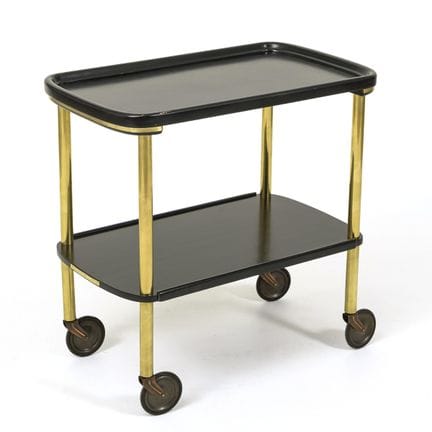 Art Deco serving cart.  

On the underside, remnan