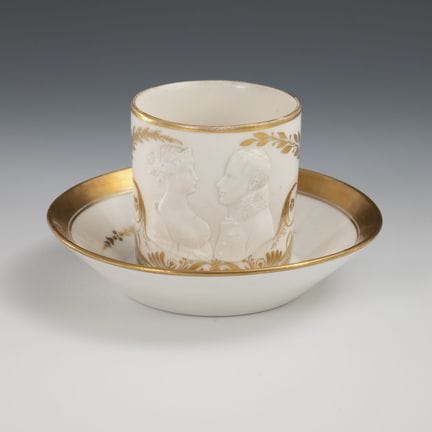 Porträttasse: Königin Luise und Friedrich Wilhelm 