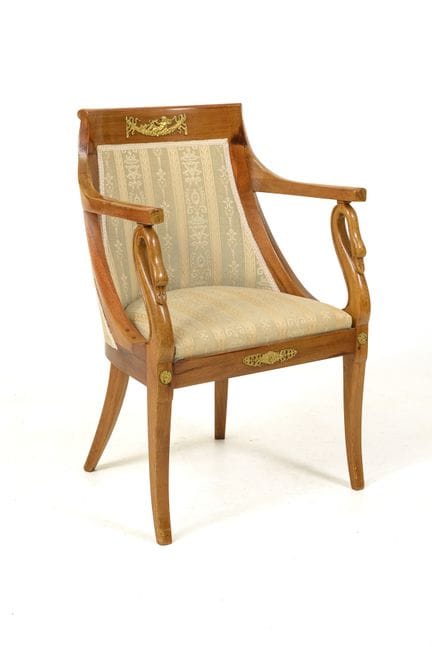 Fauteuil de style Empire.  
 

 Vers 1900. 
  
 

