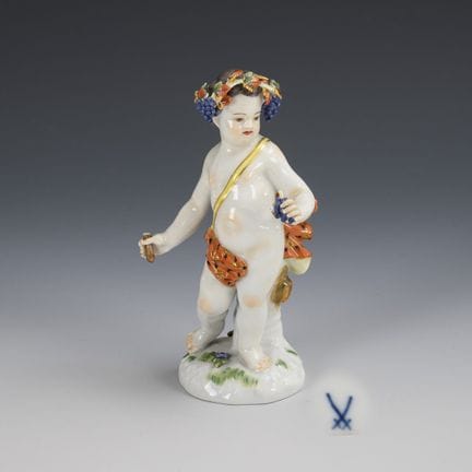 Allegoria dell'autunno. Meissen.  
 

 Marchio del