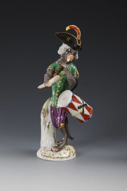 Scimmia tamburina. Meissen.  
 

 Marchio della sp