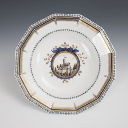 Assiette « Service royal bavarois ». Nymphenburg. 