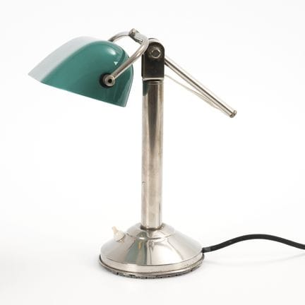 Lampe de banquier Art déco.  
 

 Vers 1920/1930. 