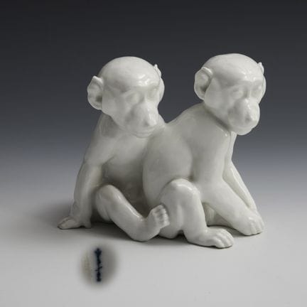 Couple de singes. KPM Berlin.  
 

 Marque « Zepte