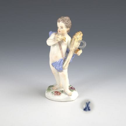 Allegoria dell'estate. Meissen.  
 

 Spade con po