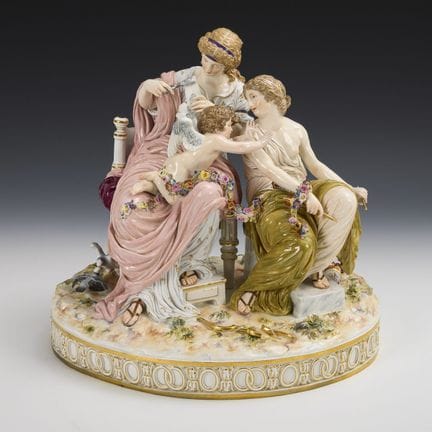 "Cupid in Distress." Meissen.  

Knob swords, ca. 